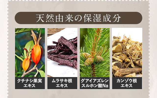 天然由来の保湿成分